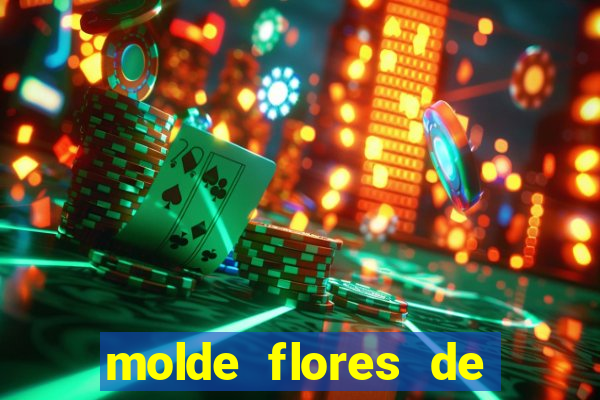 molde flores de papel para imprimir